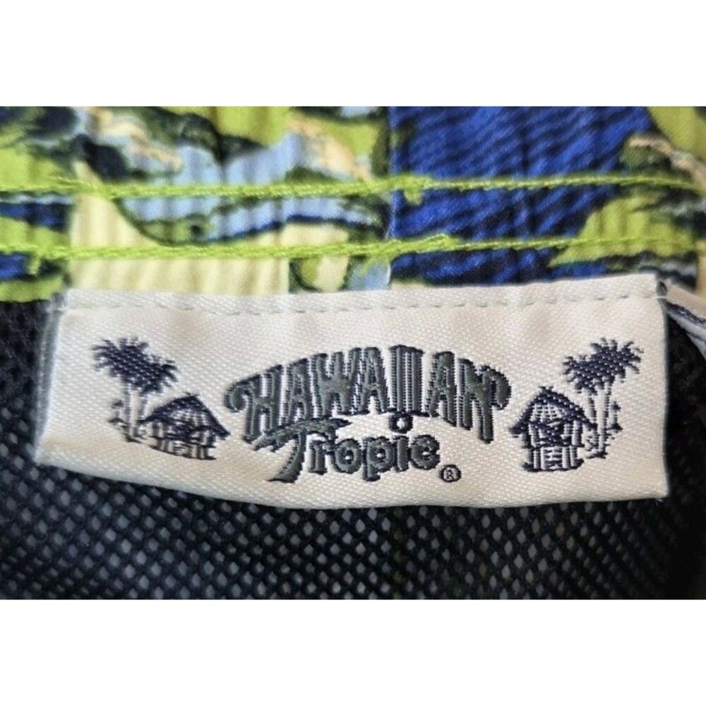 Hawaiian Tropic Swim Trunks Men's XL Mesh Lined Swim Shorts Drawstring Summer - Picture 4 of 7